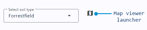 Map viewer launcher for soil type