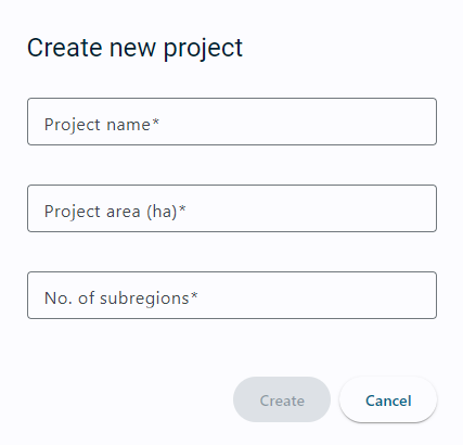 Create new project