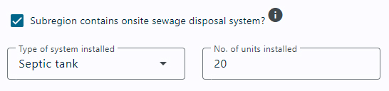 Onsite sewage disposal UI